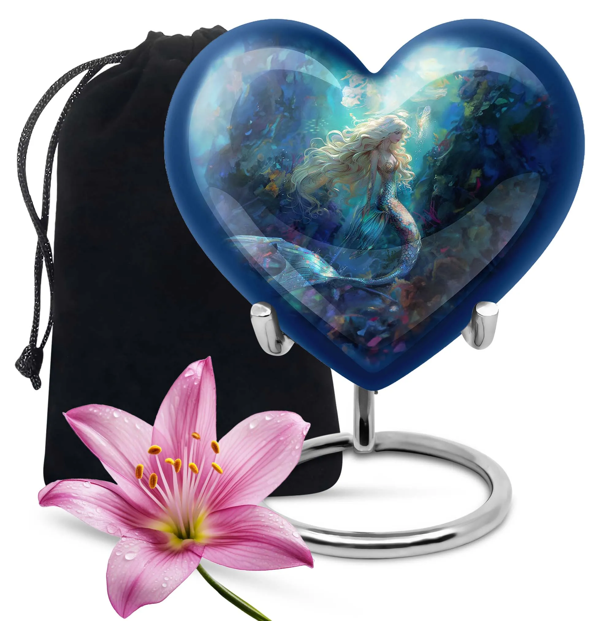 Sorrowful Sea: Mermaid Inspired Memorial Urn for Remembrance