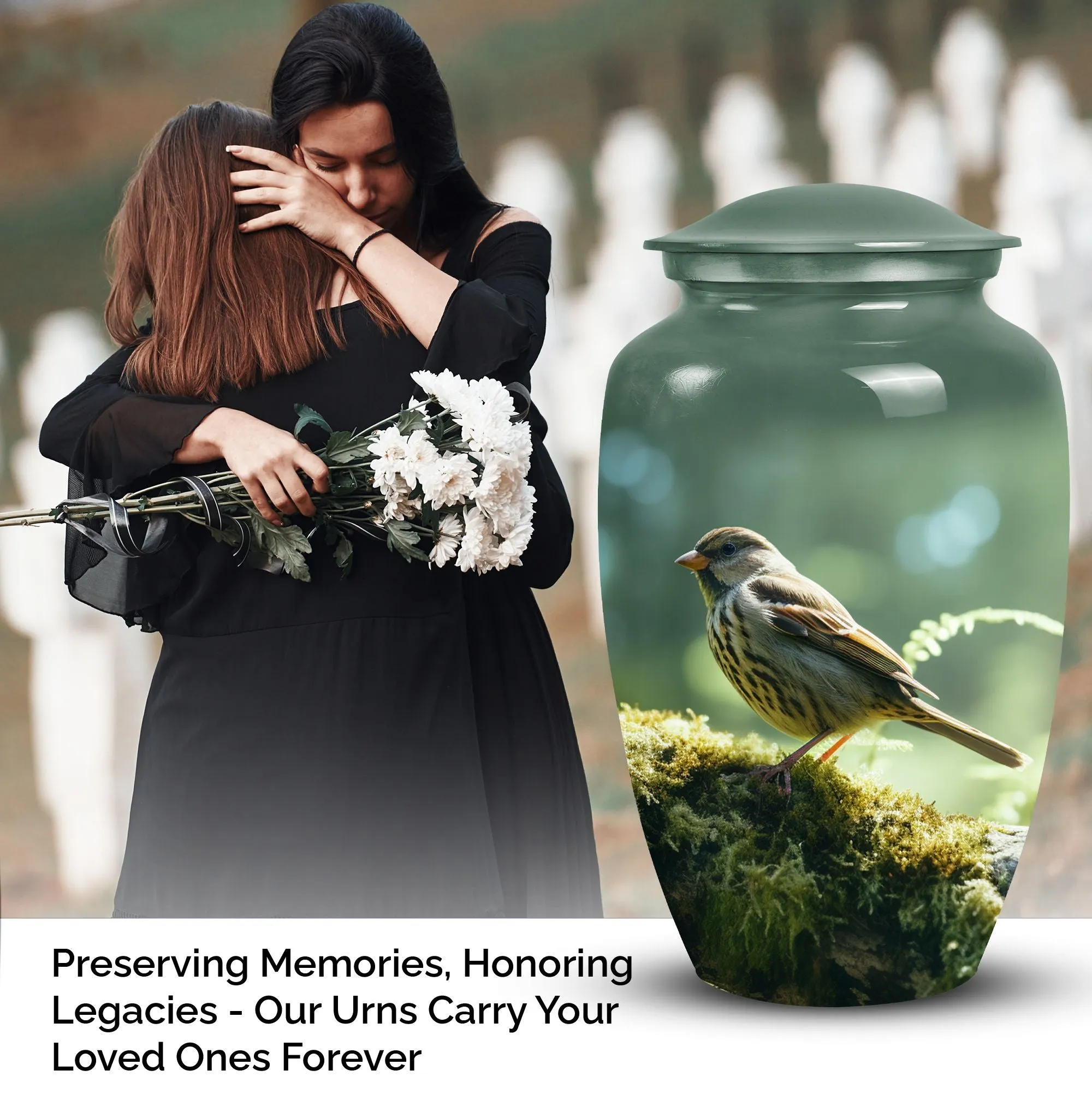 Sparrow Cremation Urn: An Elegant Funeral Urn for Adult Female Ashes