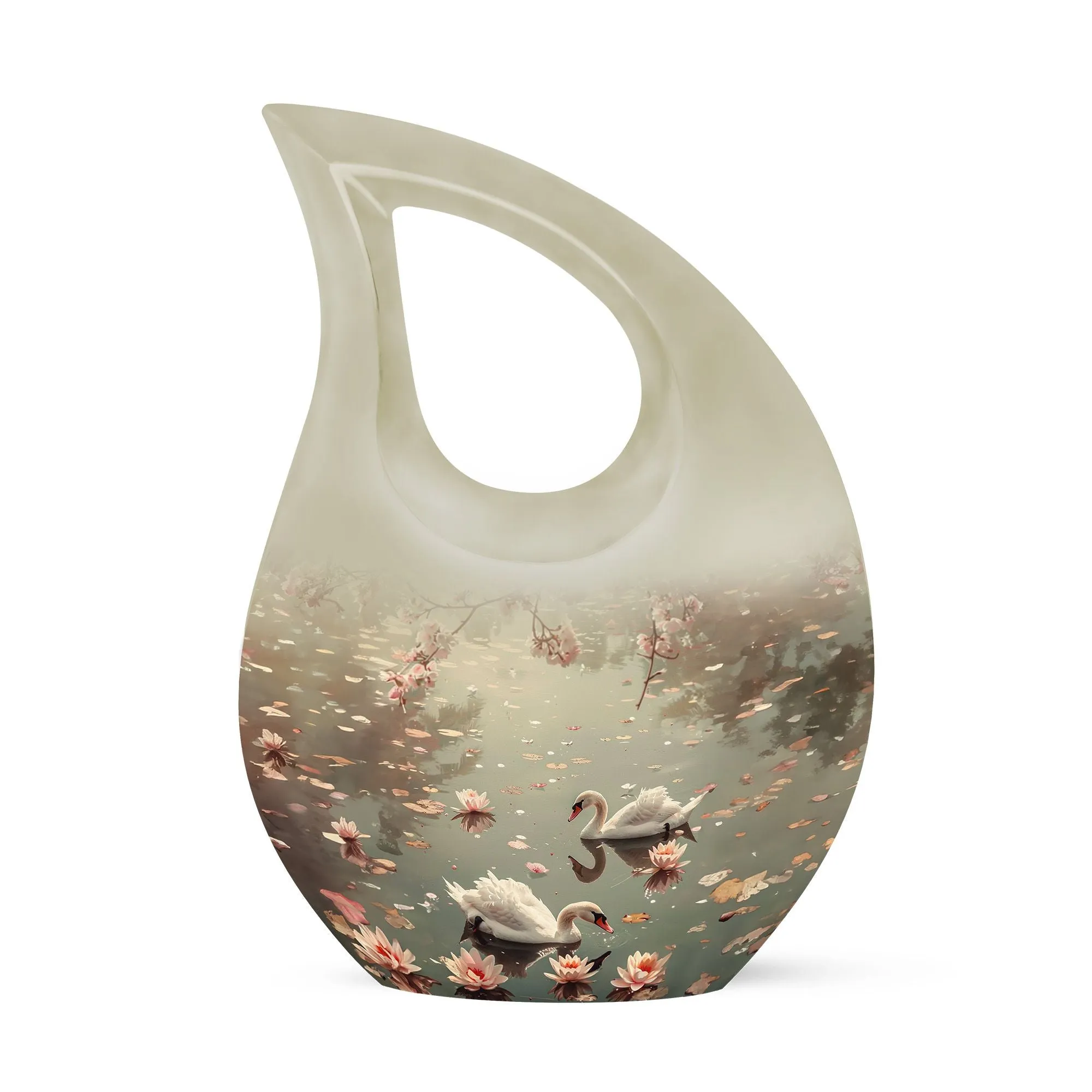 Swan Cremation Urn: Keepsake Miniature Urn For Adult Human Ashes