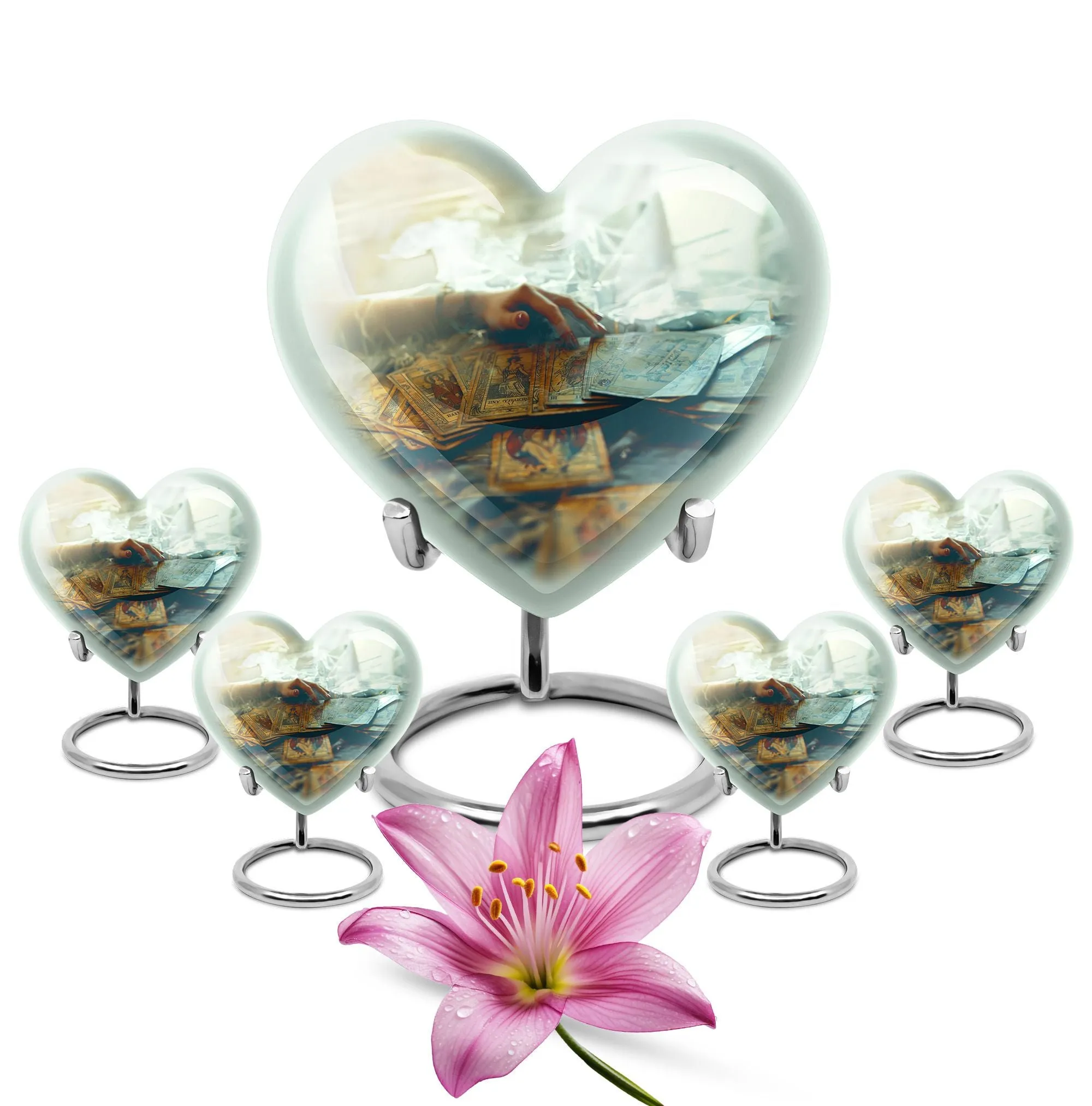 Tarot Embrace Personalized, Large Urn for Human Ashes