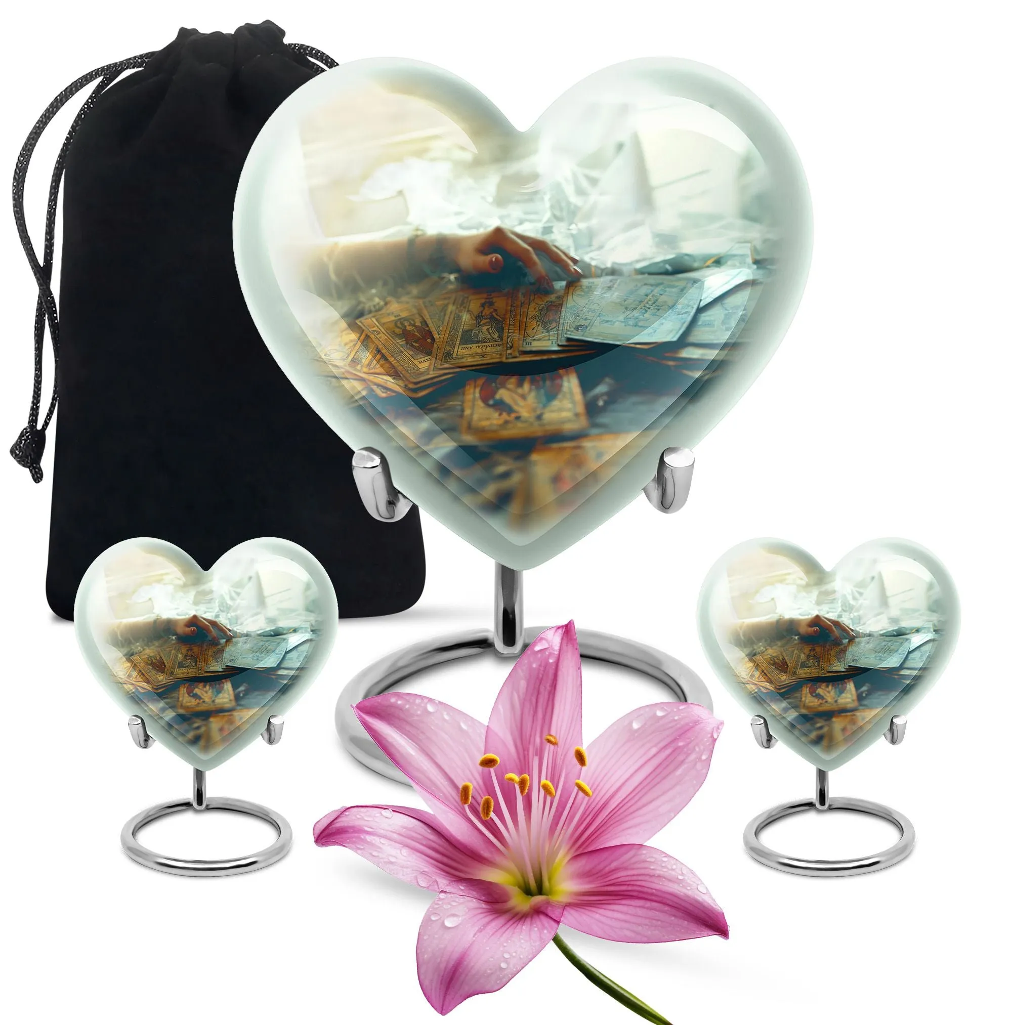 Tarot Embrace Personalized, Large Urn for Human Ashes