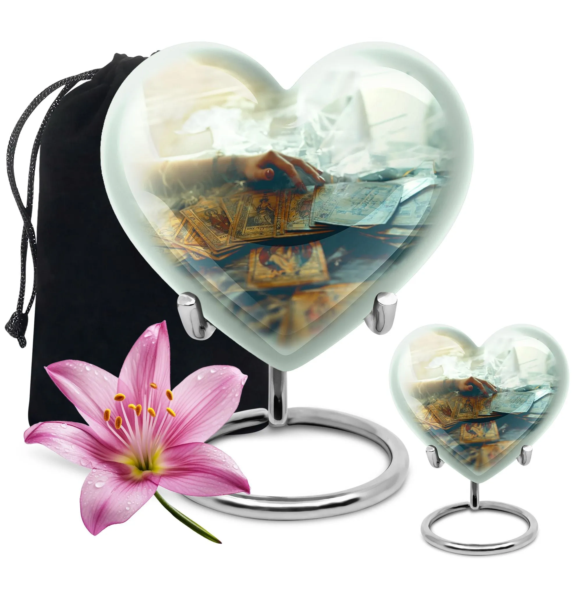 Tarot Embrace Personalized, Large Urn for Human Ashes