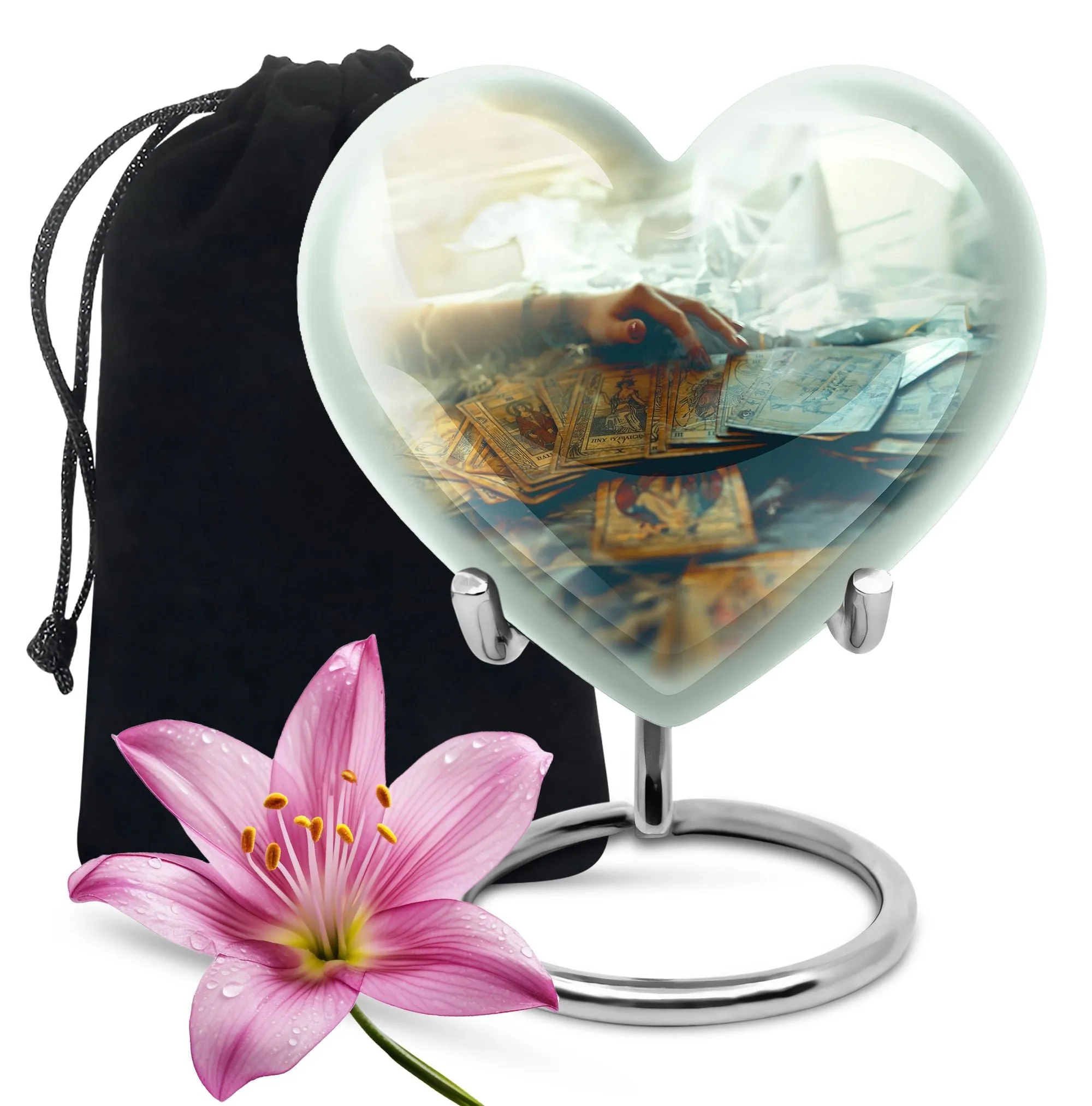 Tarot Embrace Personalized, Large Urn for Human Ashes
