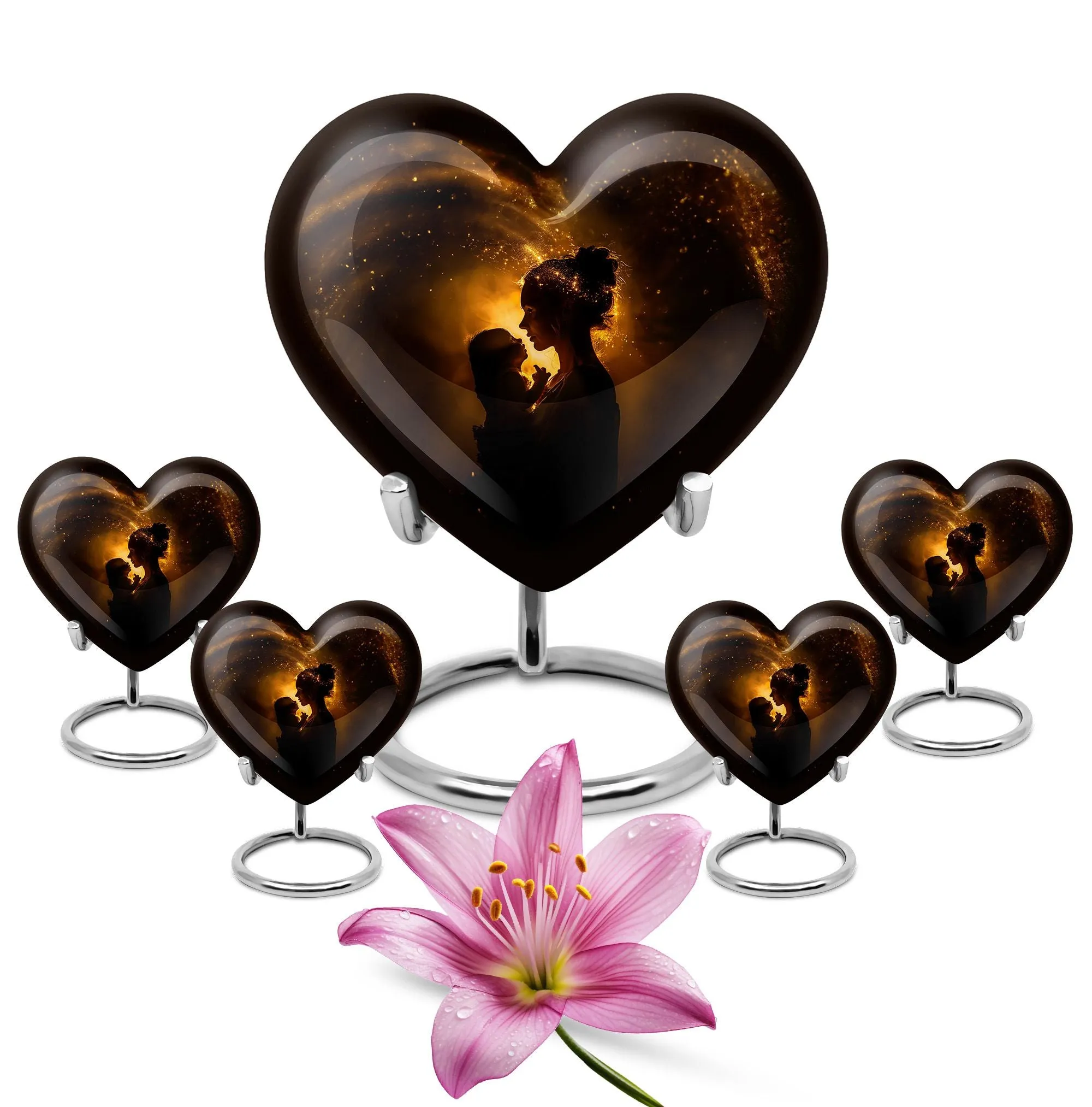 The Guardian Heart: Exclusive Mother Love Keepsake Cremation Urn