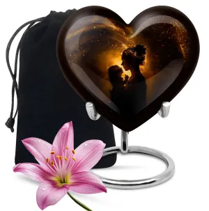 The Guardian Heart: Exclusive Mother Love Keepsake Cremation Urn
