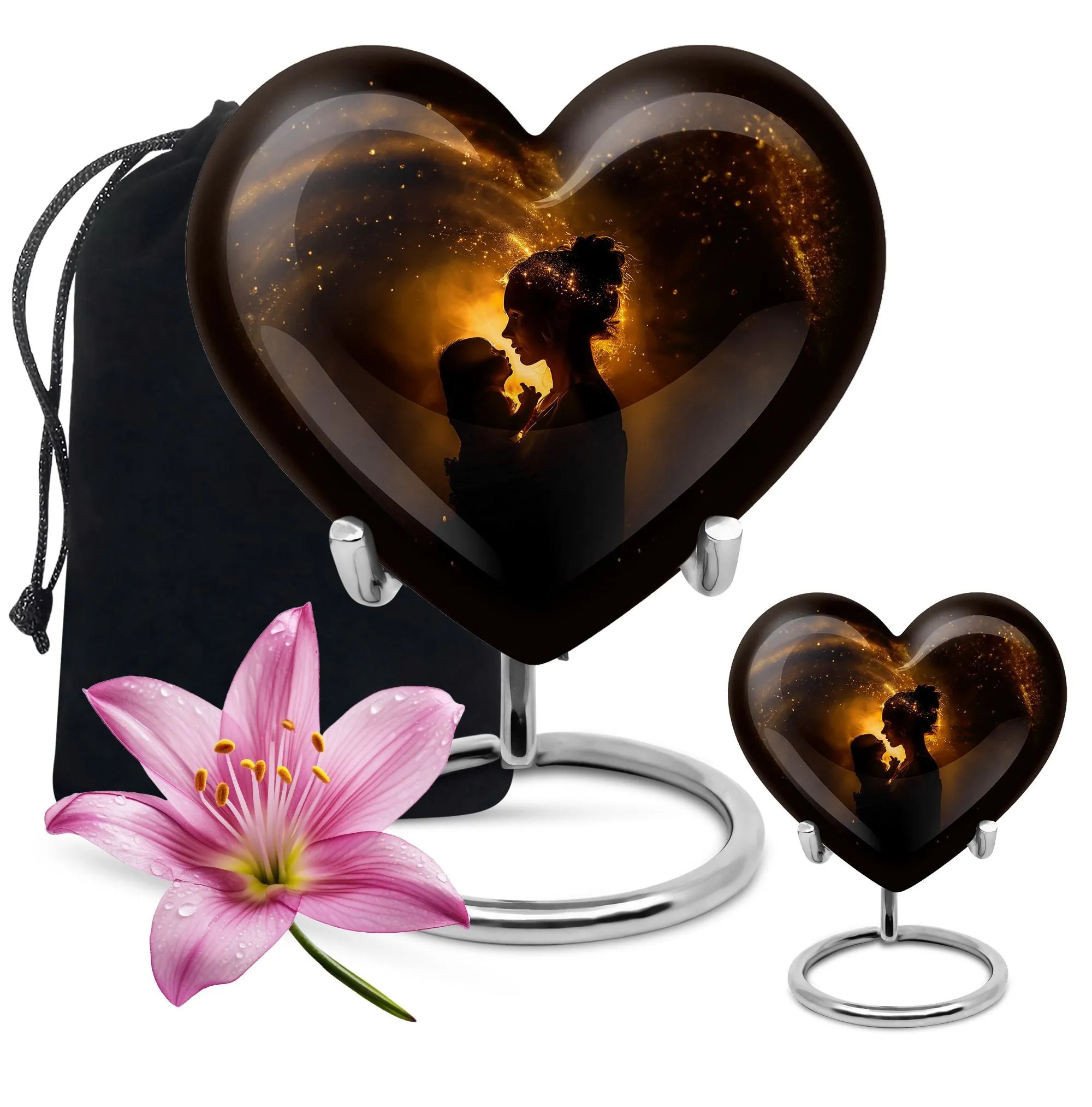 The Guardian Heart: Exclusive Mother Love Keepsake Cremation Urn