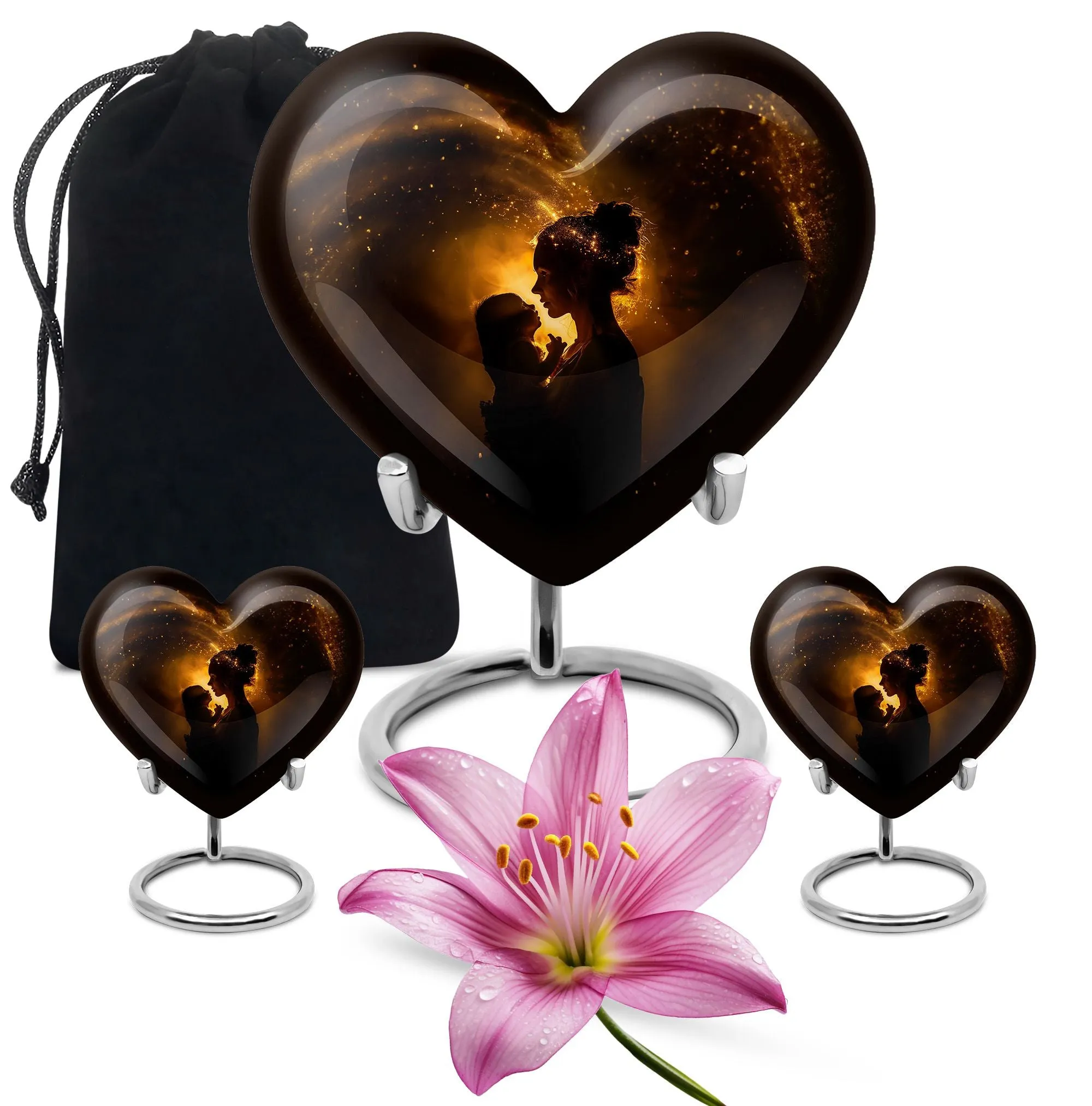 The Guardian Heart: Exclusive Mother Love Keepsake Cremation Urn
