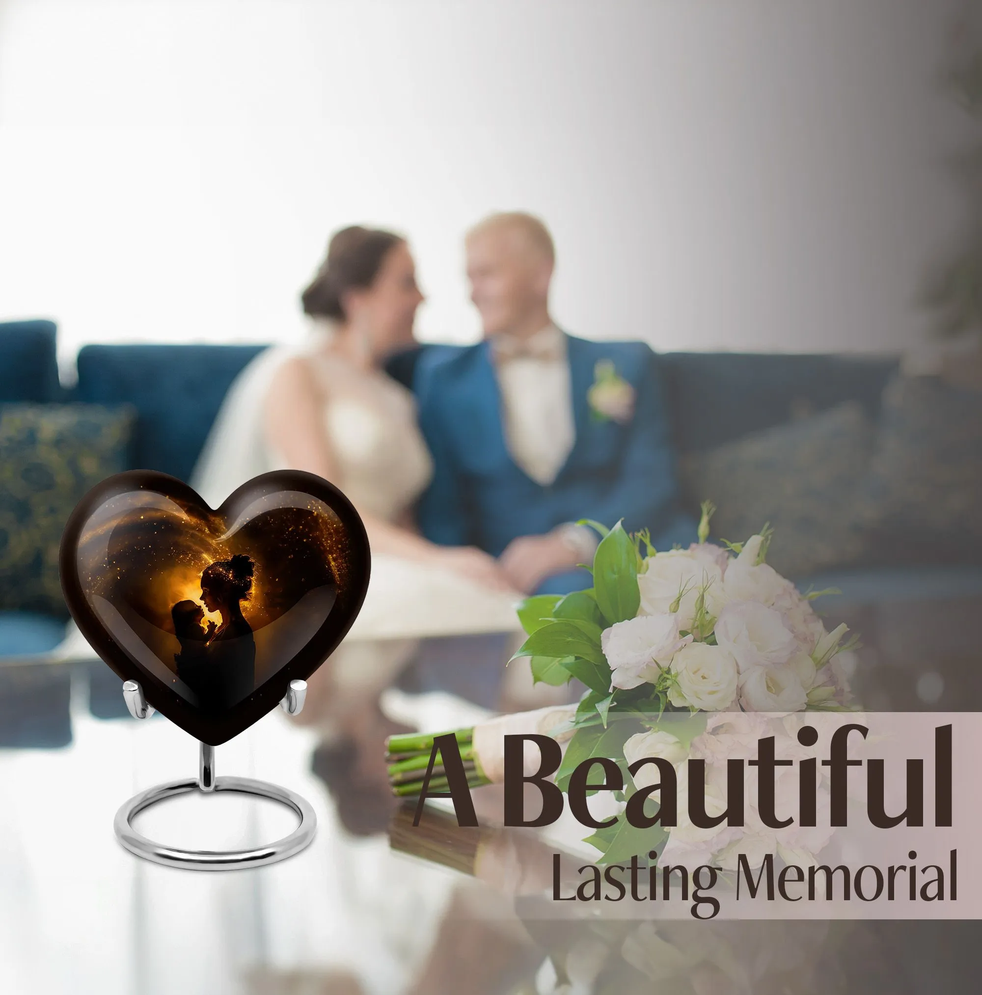 The Guardian Heart: Exclusive Mother Love Keepsake Cremation Urn