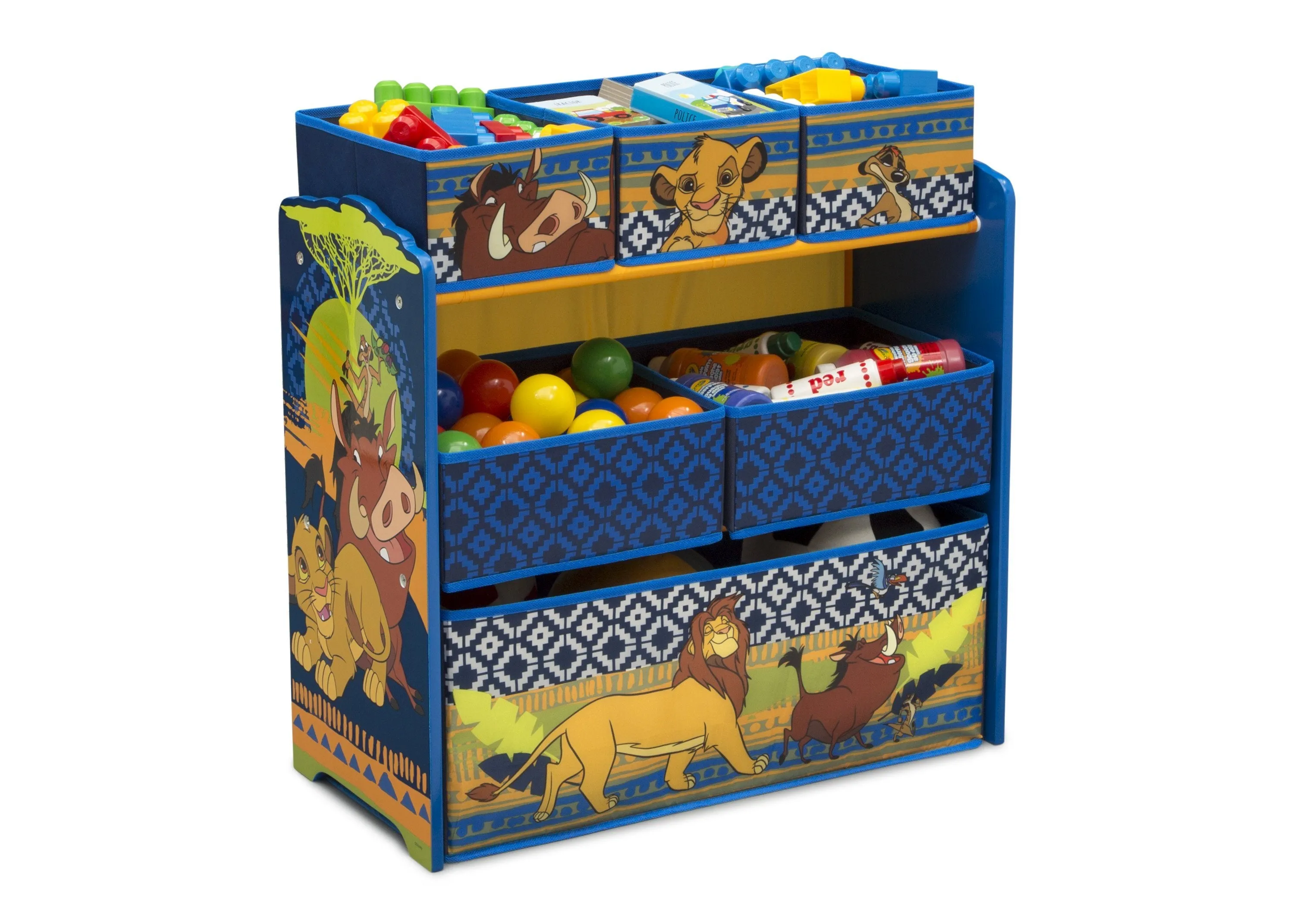 The Lion King 6-Bin Design & Store Toy Storage Organizer