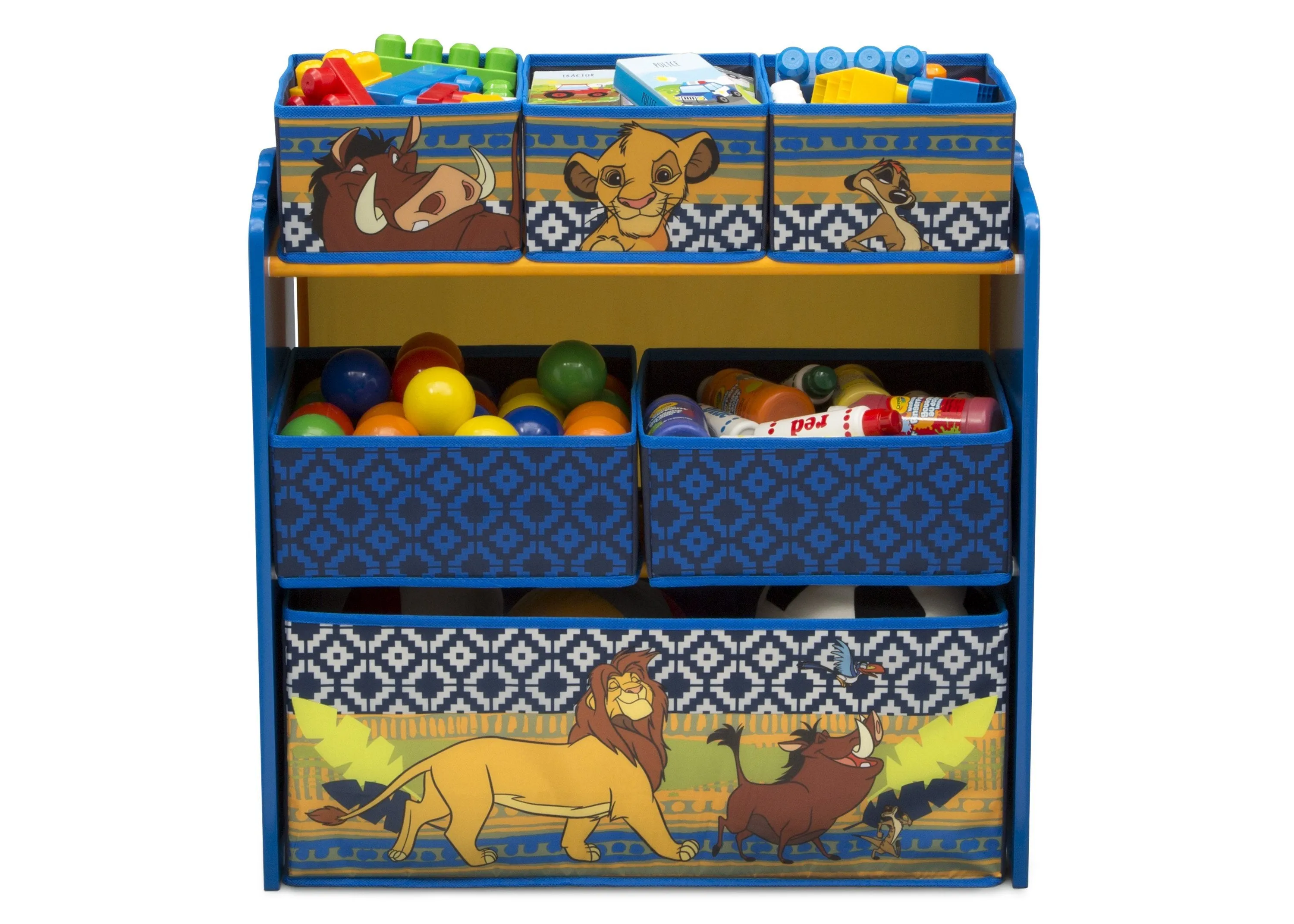 The Lion King 6-Bin Design & Store Toy Storage Organizer