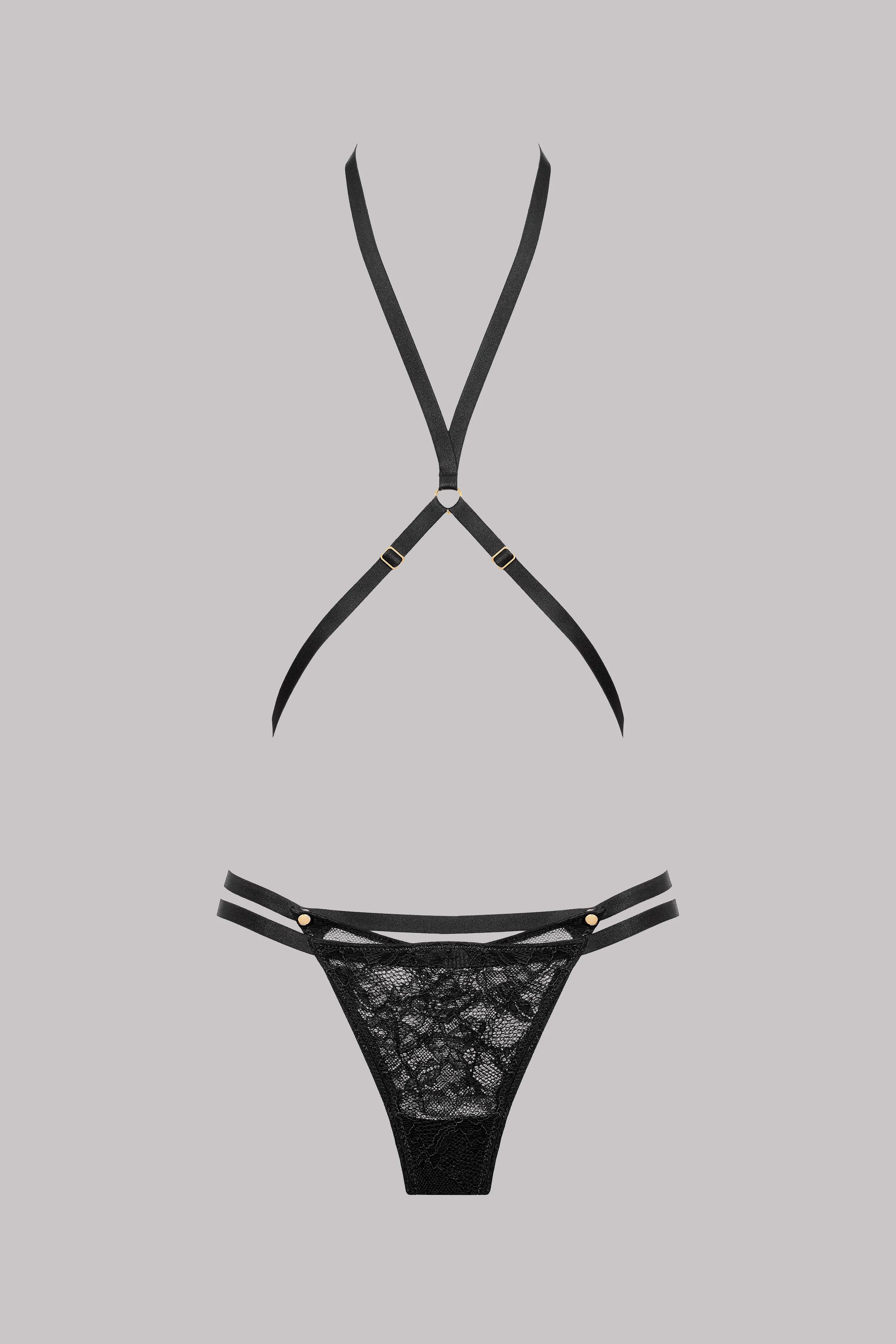 Thong with harness - Jeux Magnétiques