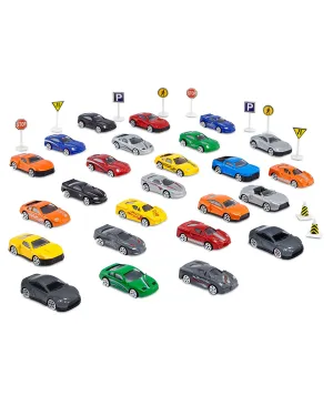 Toys R Us Fast Lane 35-Piece Diecast Vehicle Tube Set