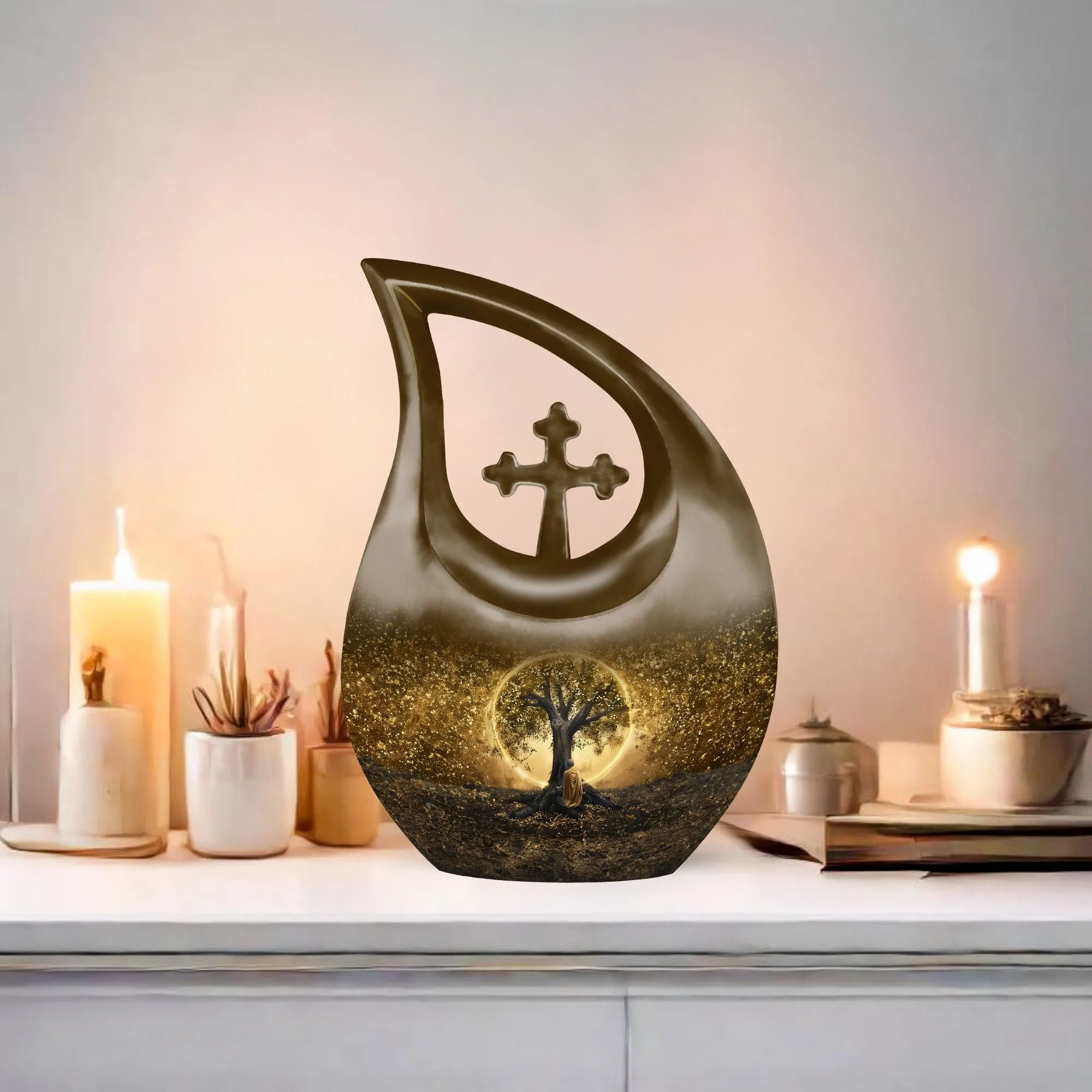 Tree Of Life Memorial Cremation Urn: Large and Personalizable