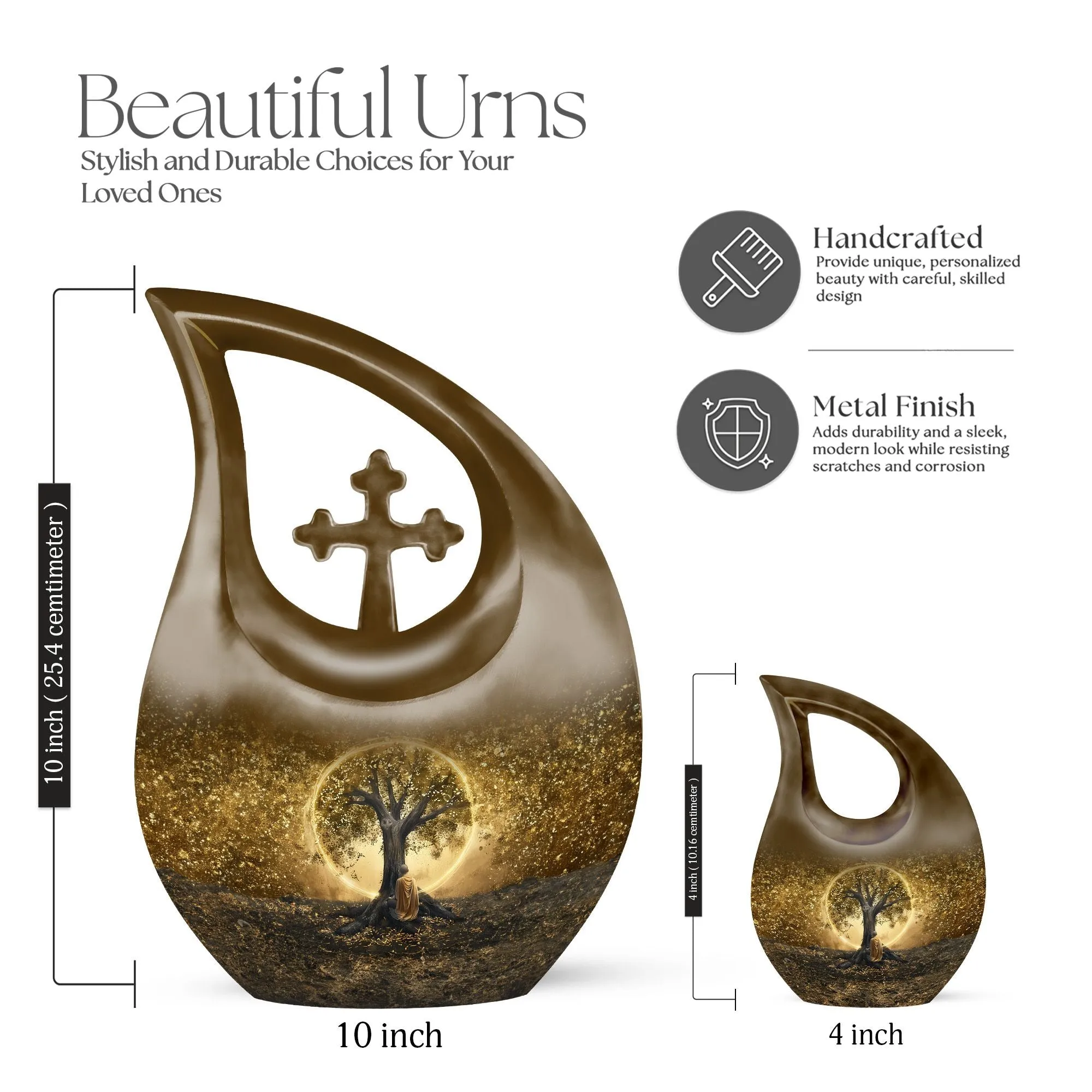 Tree Of Life Memorial Cremation Urn: Large and Personalizable