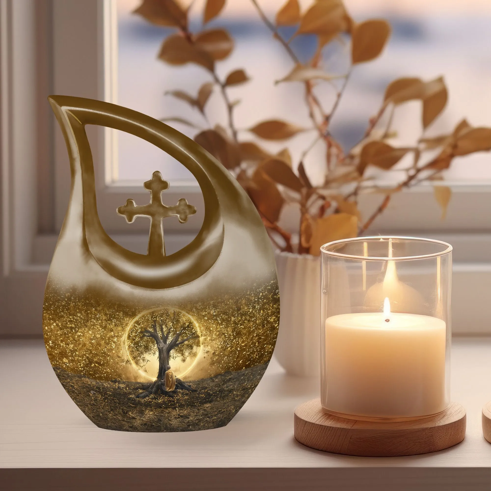 Tree Of Life Memorial Cremation Urn: Large and Personalizable