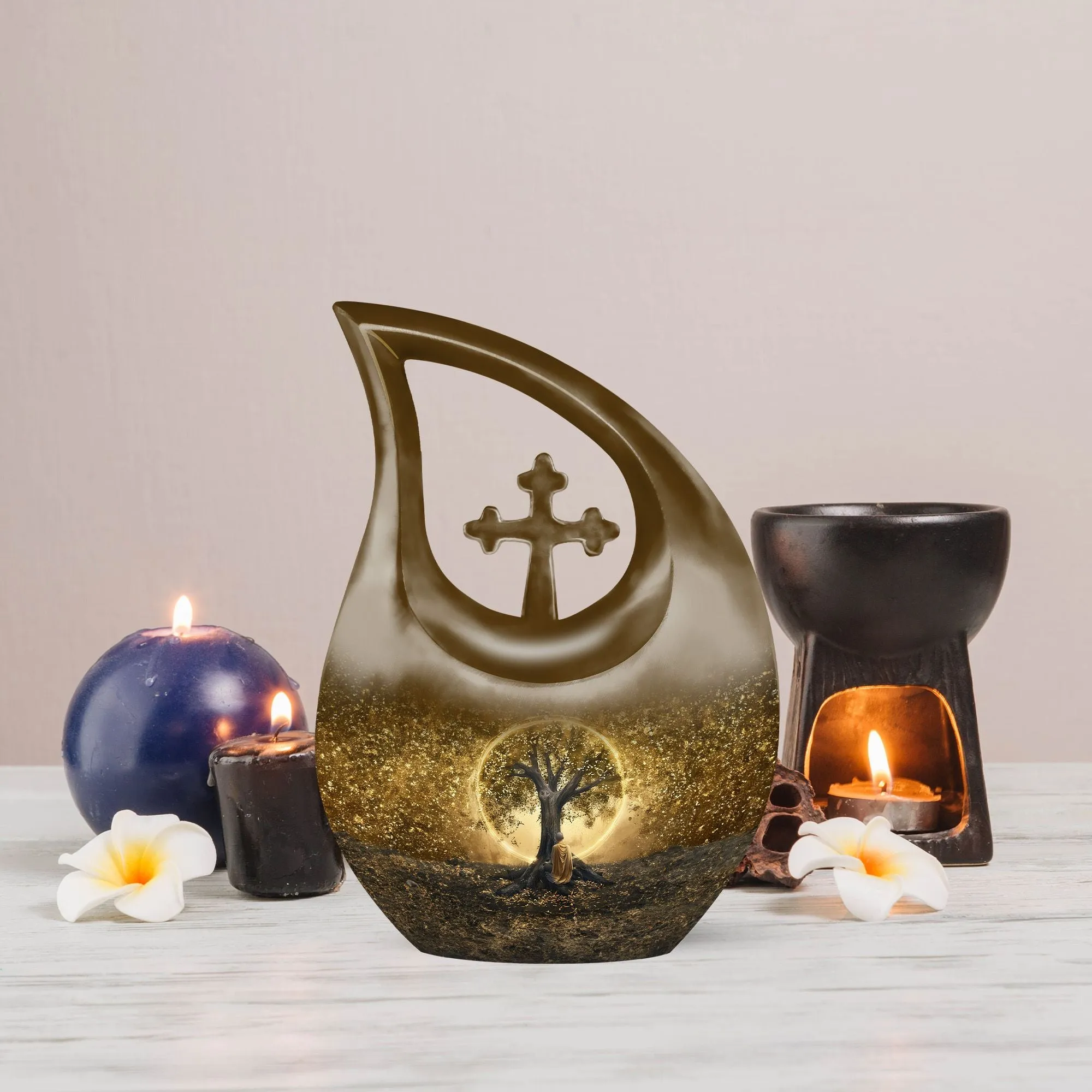 Tree Of Life Memorial Cremation Urn: Large and Personalizable