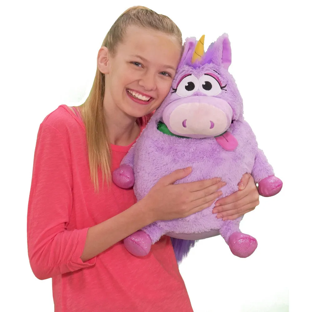 Tummy Stuffers Plush Unicorn - Purple Storage Companion