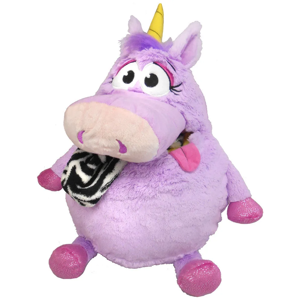 Tummy Stuffers Plush Unicorn - Purple Storage Companion