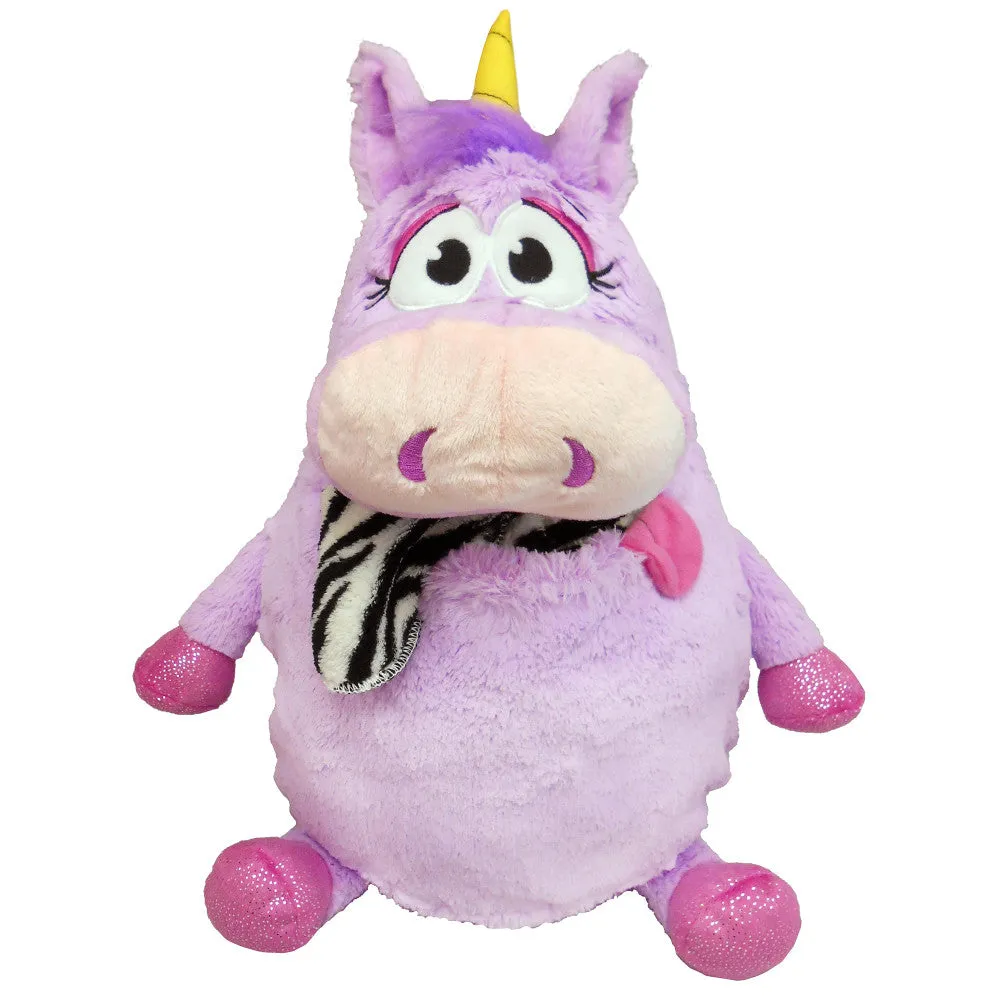 Tummy Stuffers Plush Unicorn - Purple Storage Companion