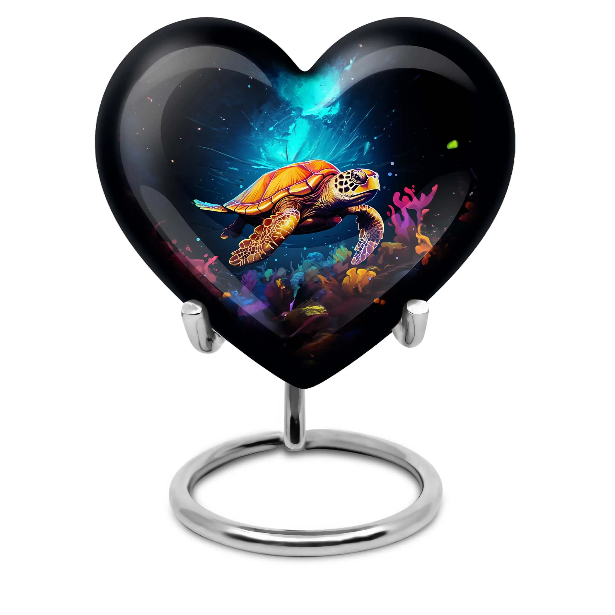 Turtle Urn Embracing Heart, Honouring Life - Cremation Urn For Men