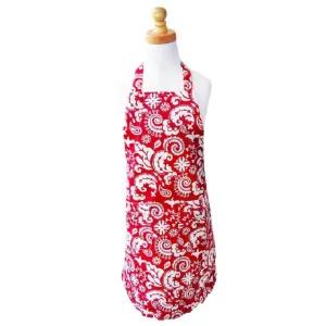 Two Lumps of Sugar Mod Red Child's Ruffle Apron