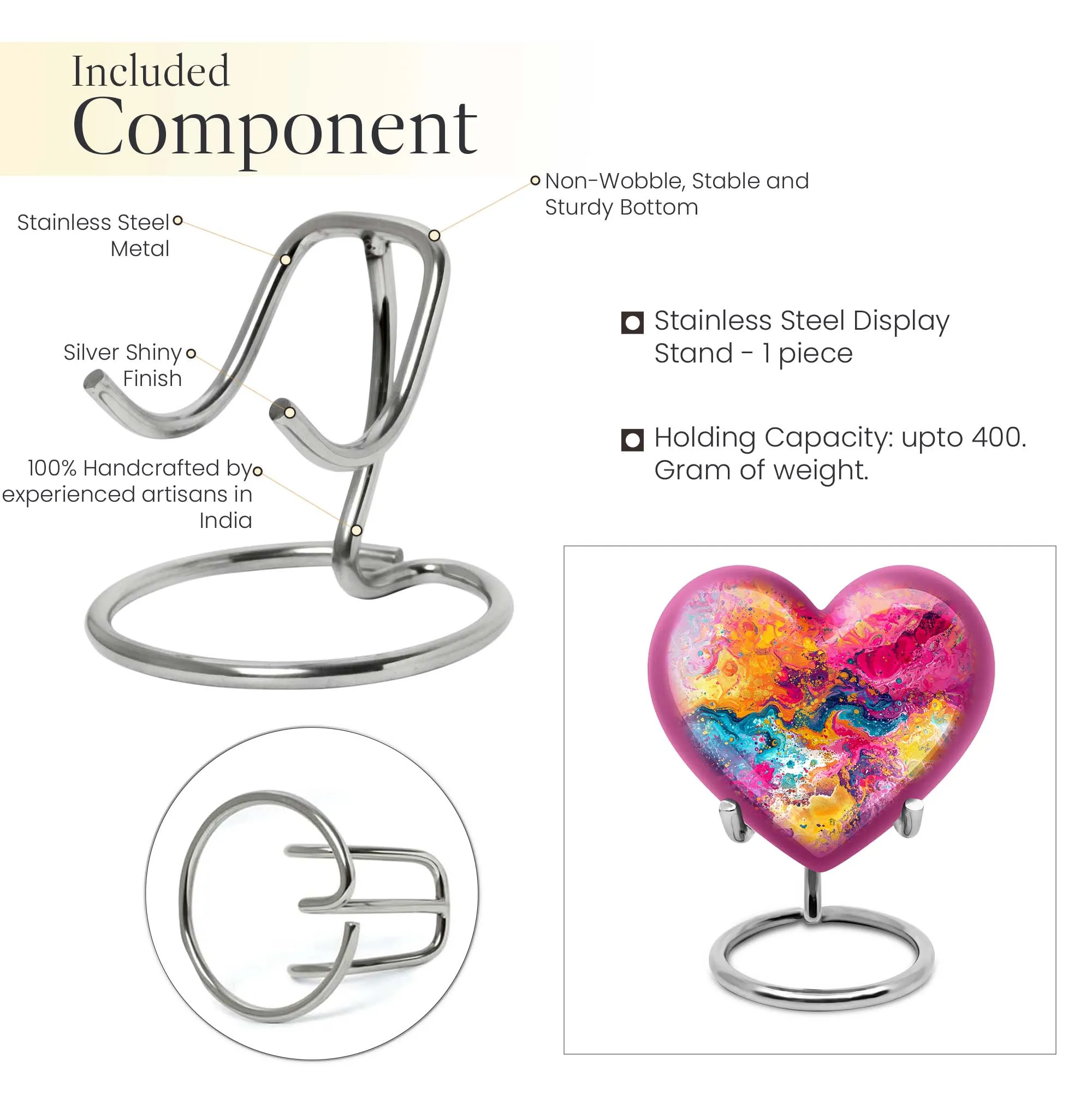Vibrant Swirl Cremation Elegance - Uniquely Crafted Aluminium Urn