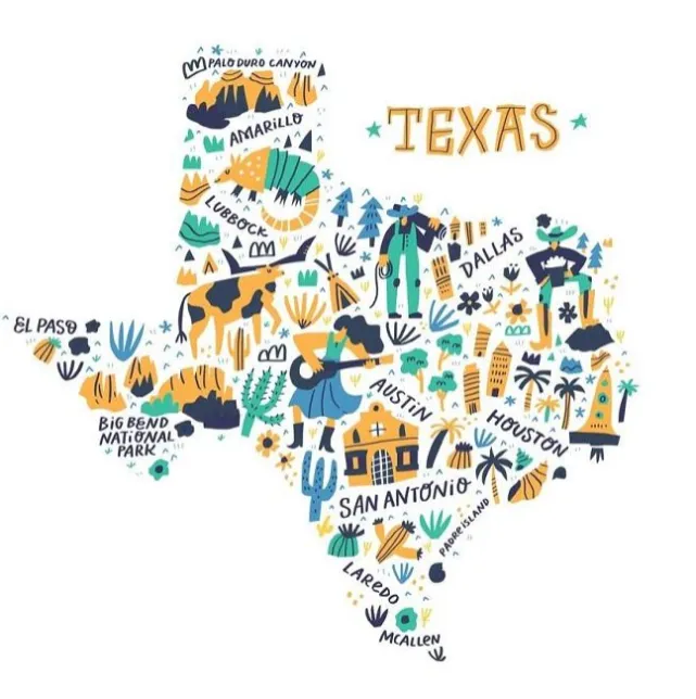 Week 8, Texas Heritage Week, July 21-24, PM Session (1:30- 4:30 pm)