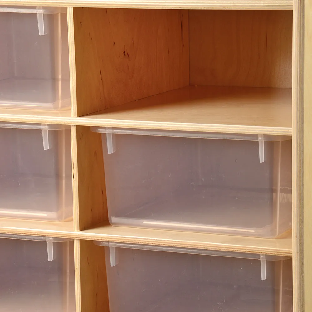 Wheeled Tote Unit With Jumbo Storage Totes
