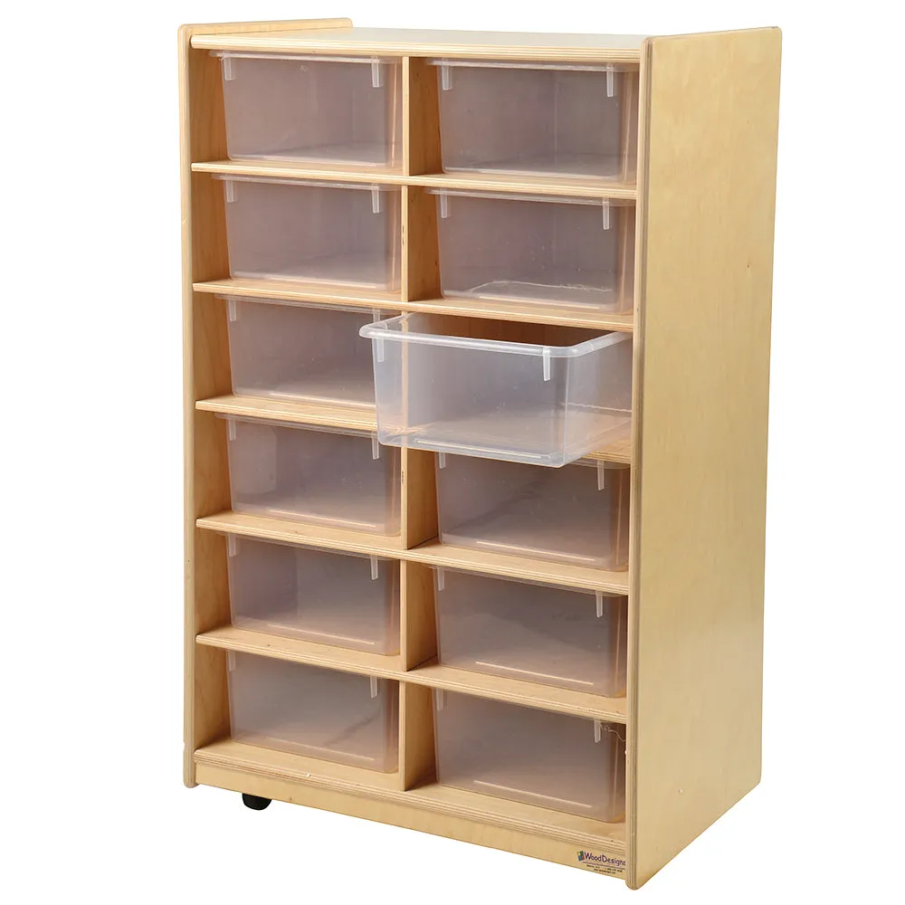 Wheeled Tote Unit With Jumbo Storage Totes