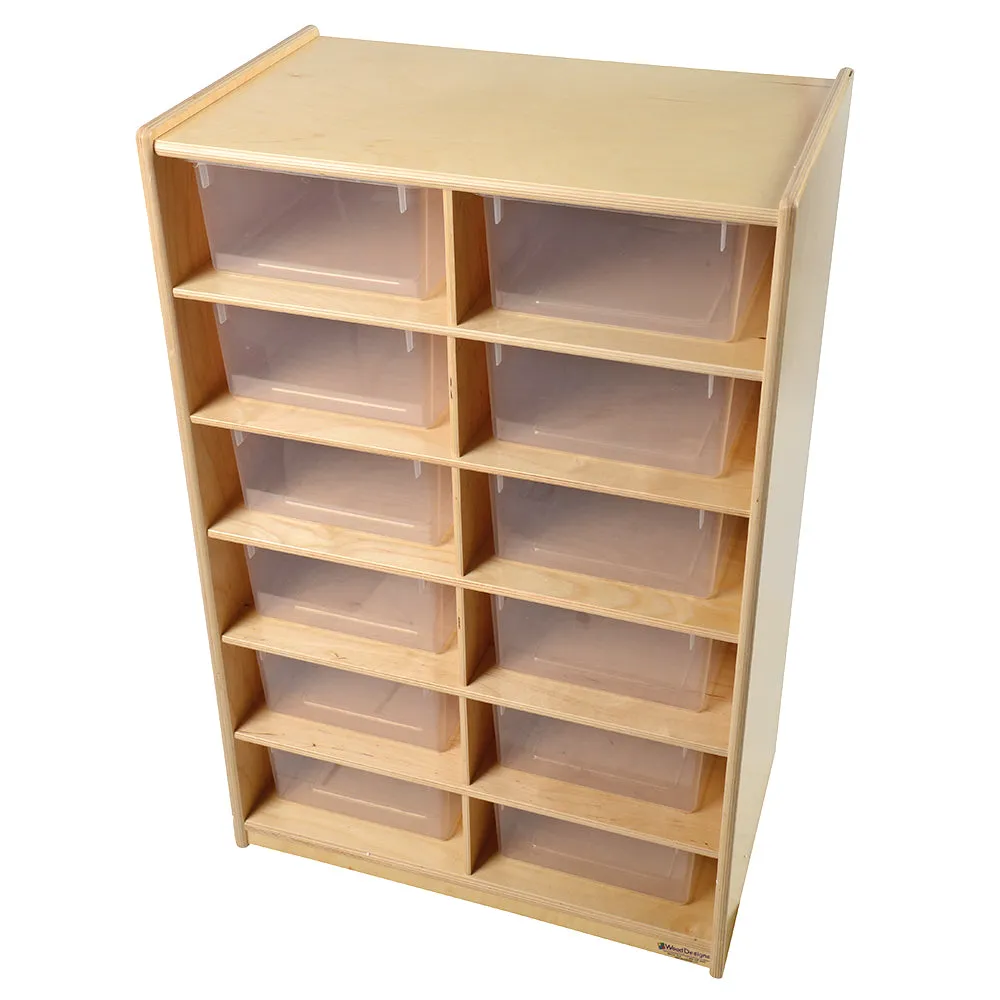 Wheeled Tote Unit With Jumbo Storage Totes