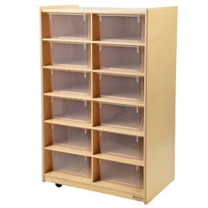 Wheeled Tote Unit With Jumbo Storage Totes