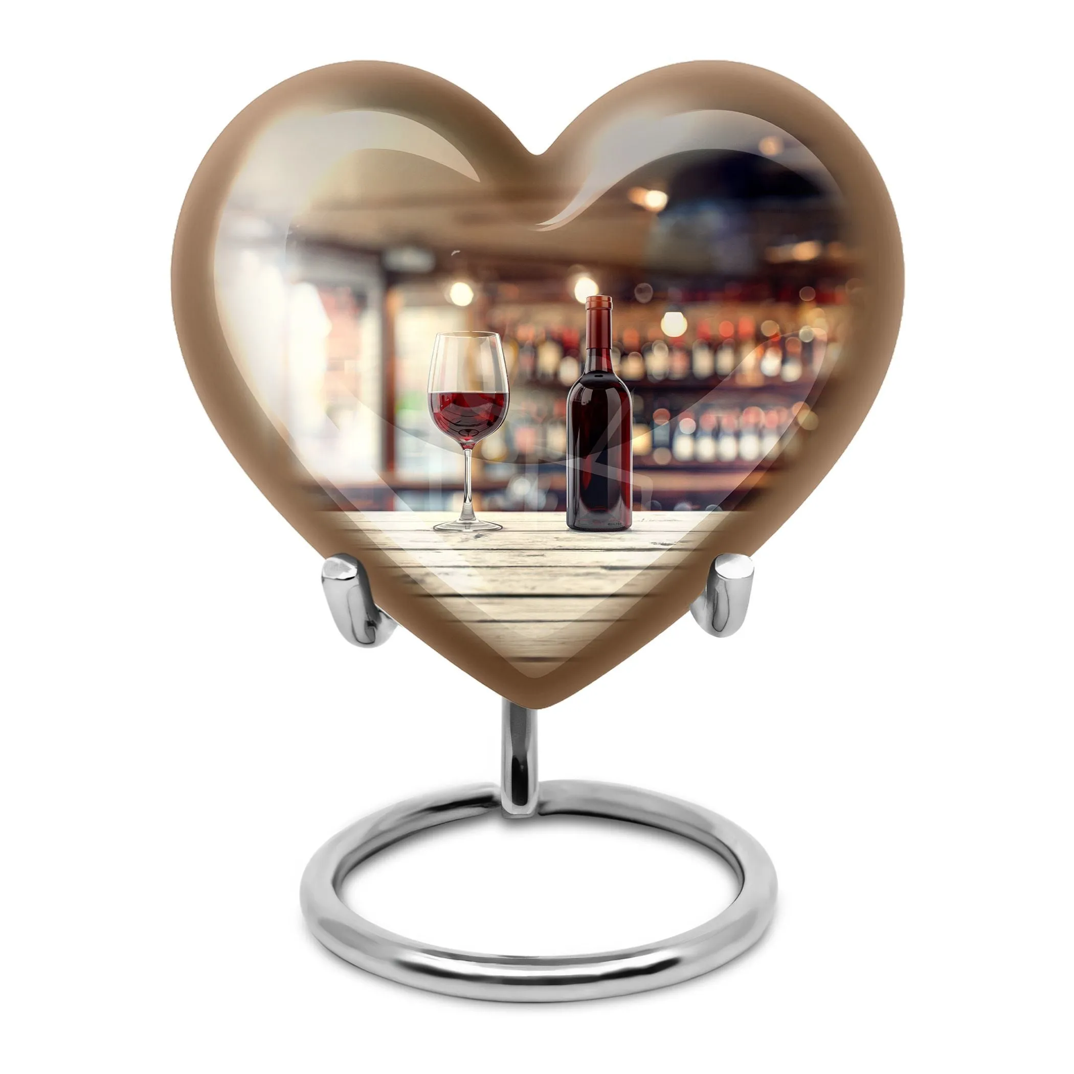 Wine Urn Embrace of Infinity: A Quintessential Cremation Keepsake