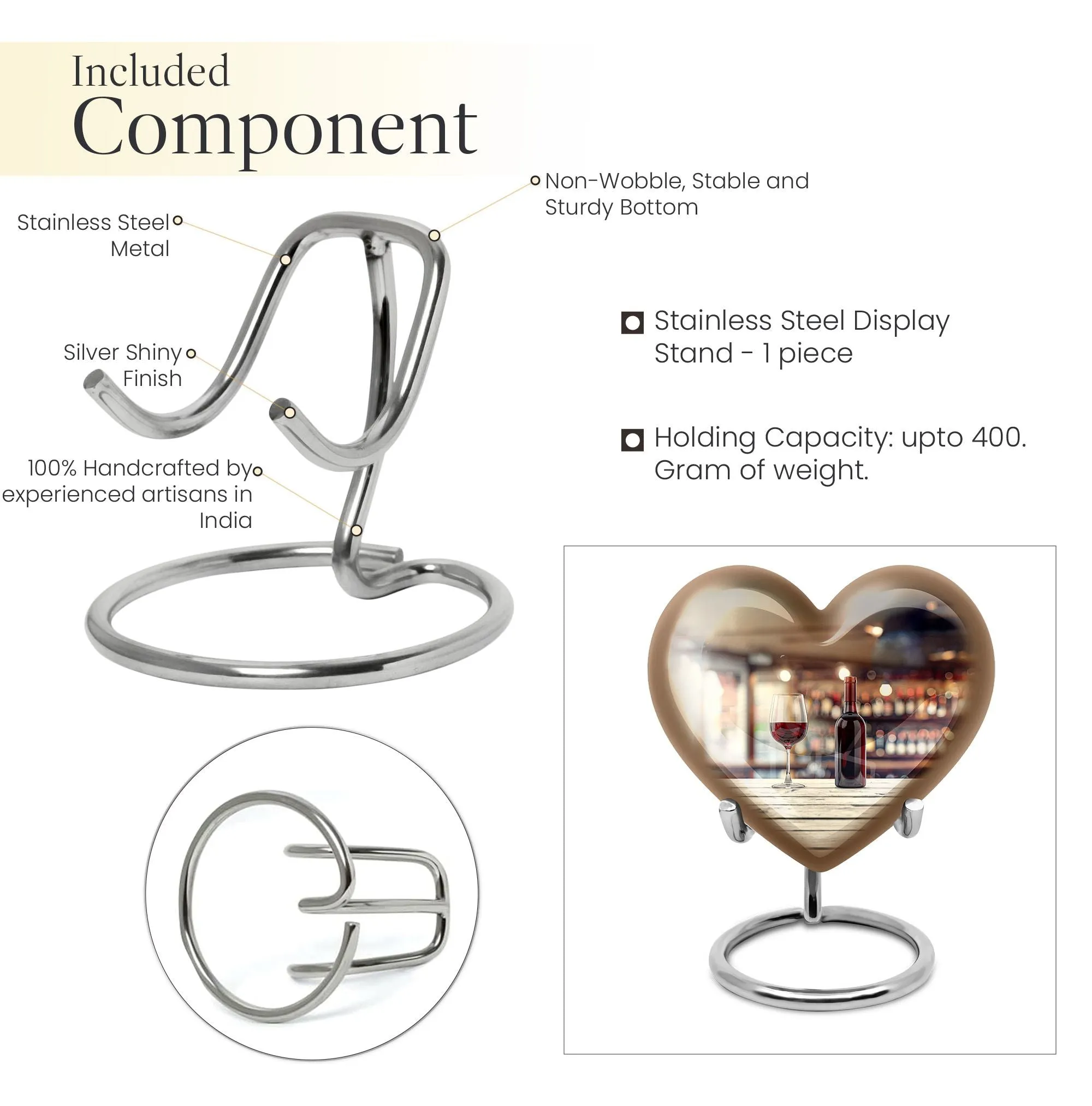 Wine Urn Embrace of Infinity: A Quintessential Cremation Keepsake