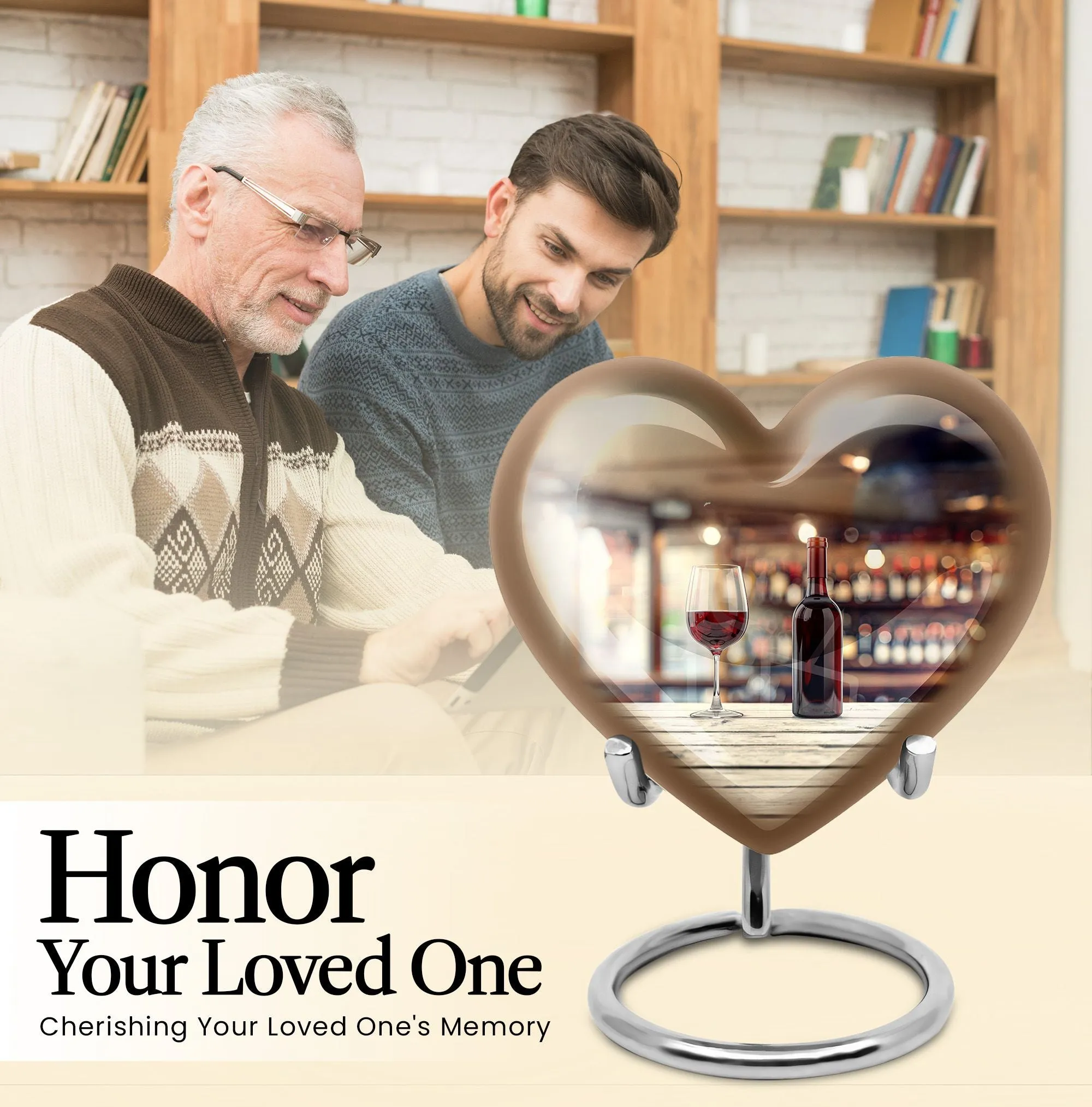 Wine Urn Embrace of Infinity: A Quintessential Cremation Keepsake
