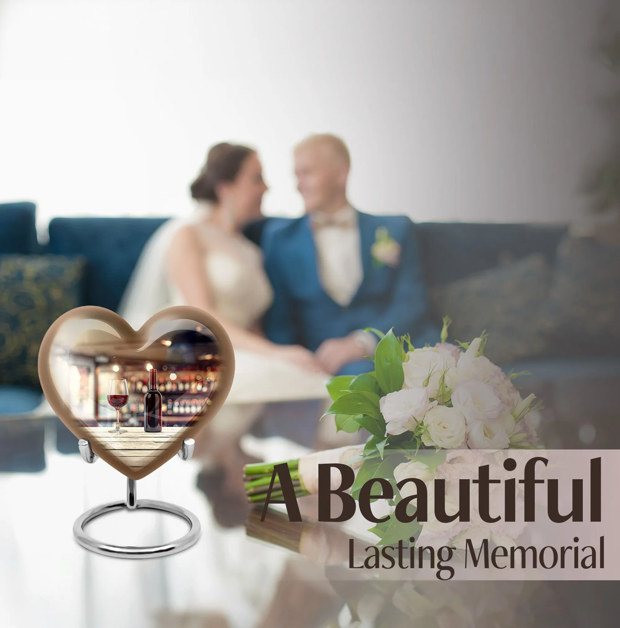 Wine Urn Embrace of Infinity: A Quintessential Cremation Keepsake