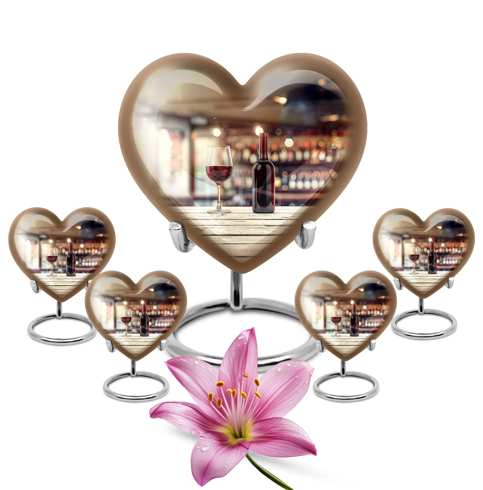 Wine Urn Embrace of Infinity: A Quintessential Cremation Keepsake
