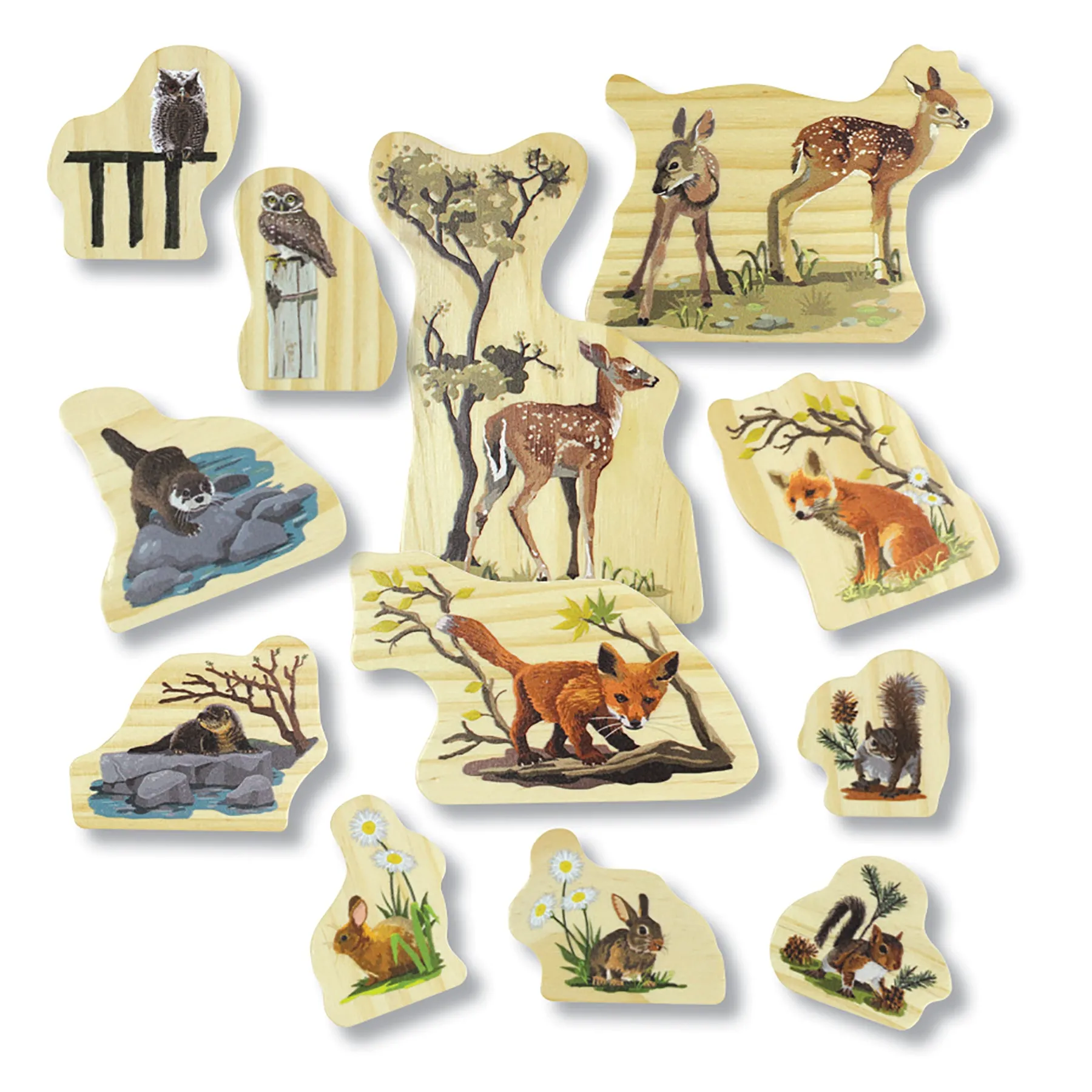 Yellow Door Woodland Animal Families – Enchanting Wooden Playset