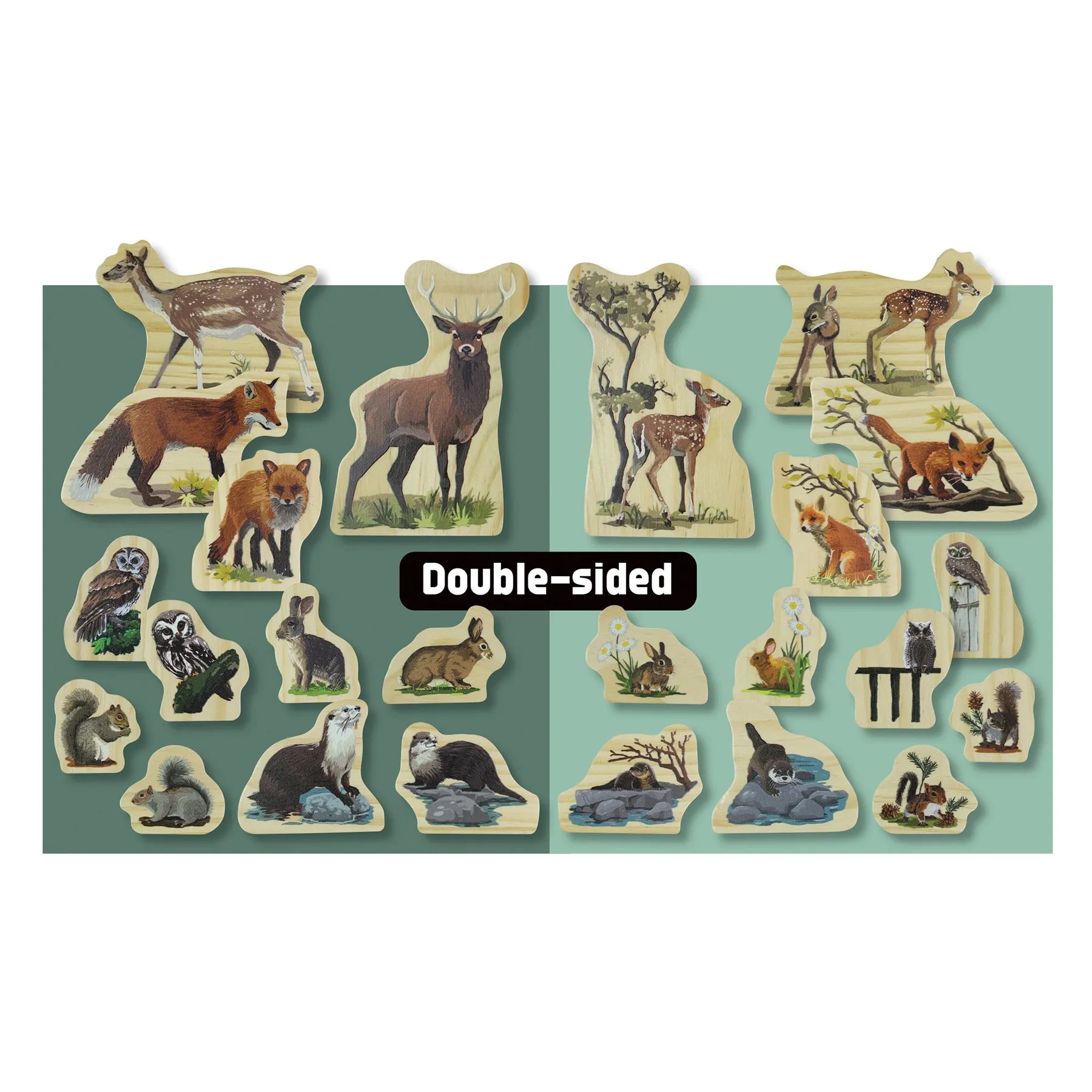 Yellow Door Woodland Animal Families – Enchanting Wooden Playset