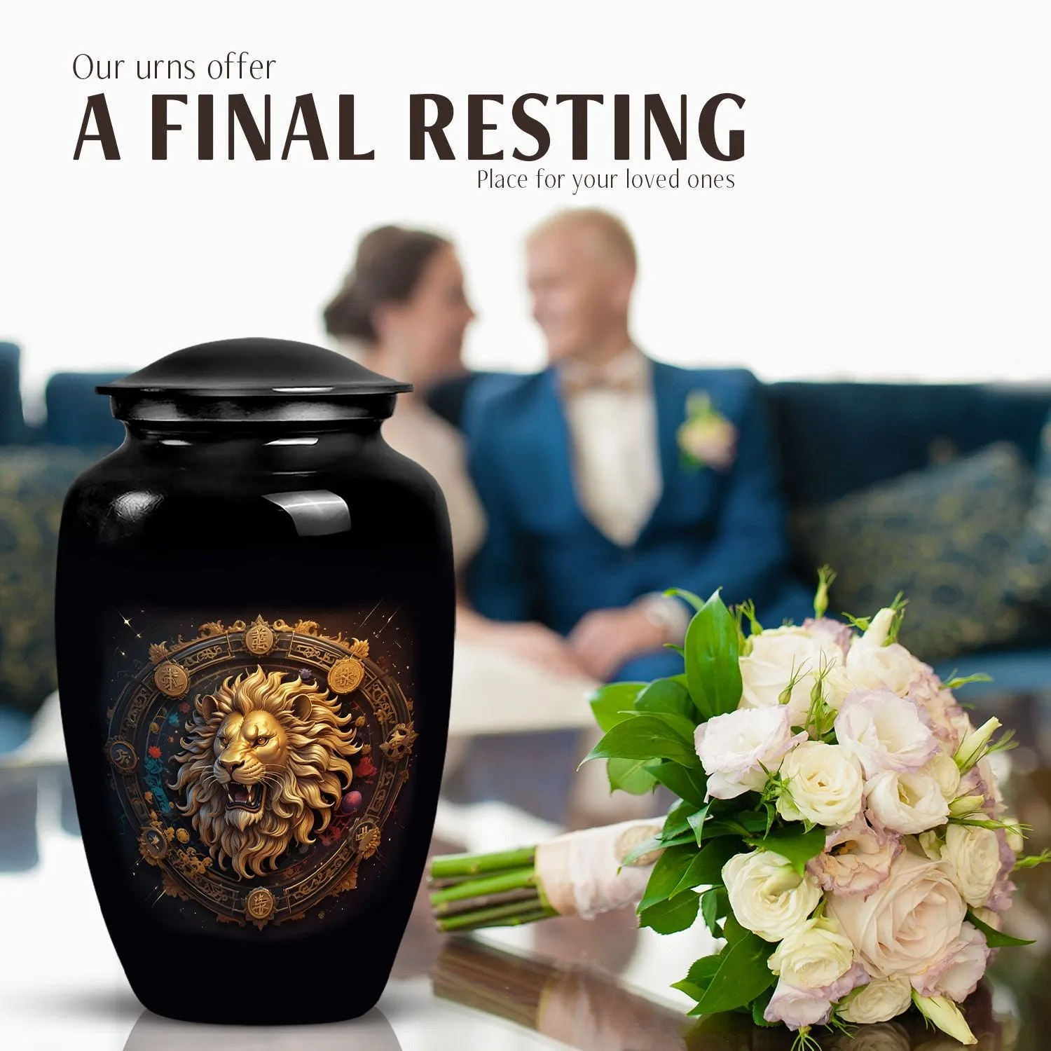 Zodiac Flux - Adult Burial & Cremation Urn For Adult Ashes