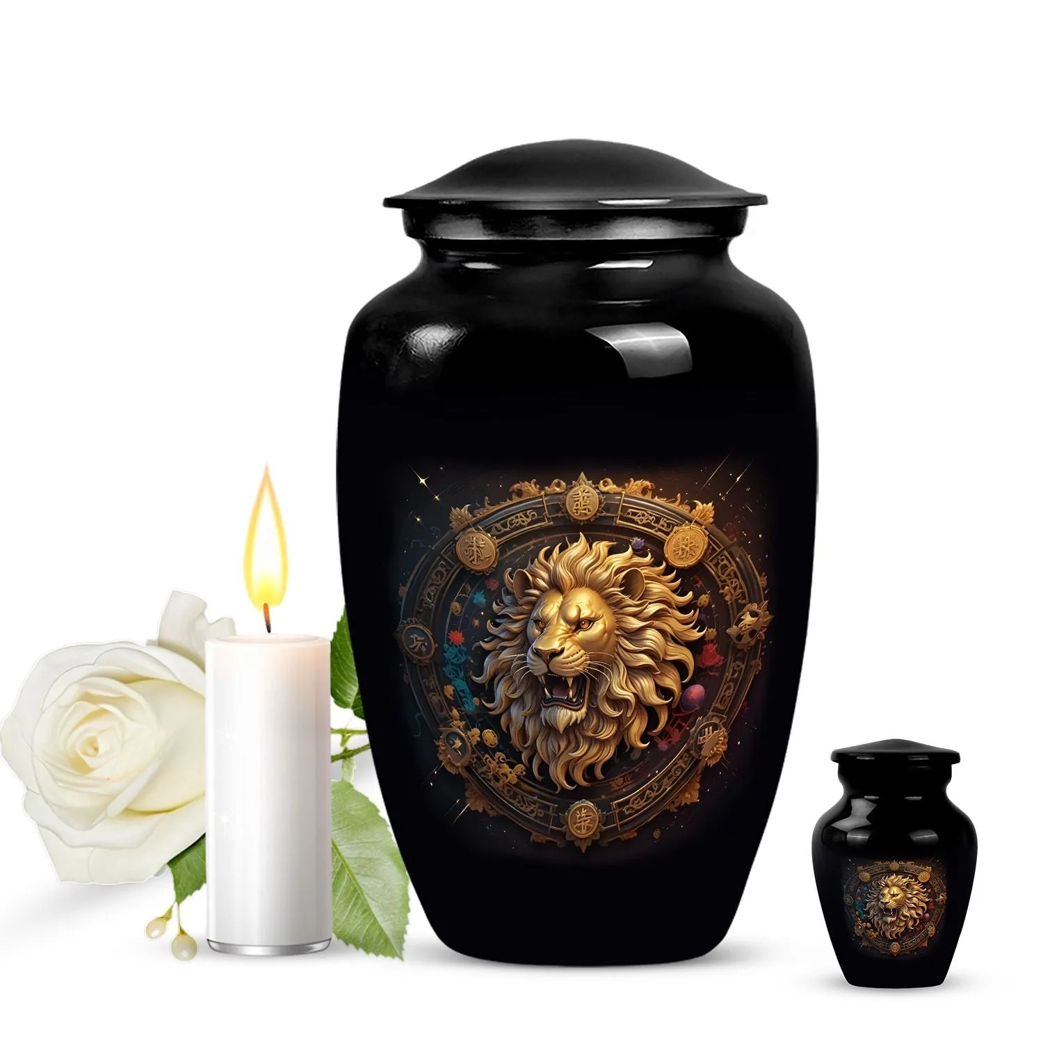 Zodiac Flux - Adult Burial & Cremation Urn For Adult Ashes